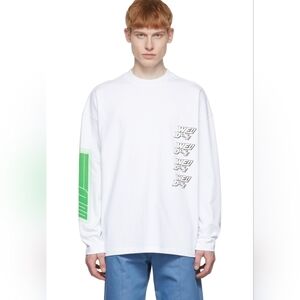 WE11DONE long sleeve graphic shirt size XS in VGUC